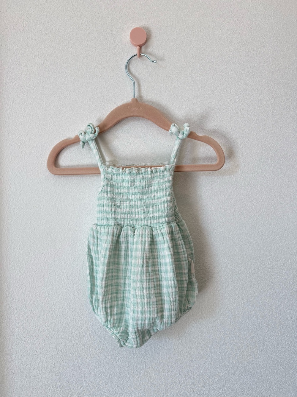 Baby Girl Toddler 12M Mint Bubble Romper